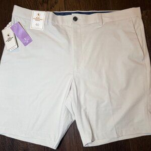 Hart Schaffner Marx Flat Front Shorts SZ 40 Stretch Luxury Performance Golf -NWT